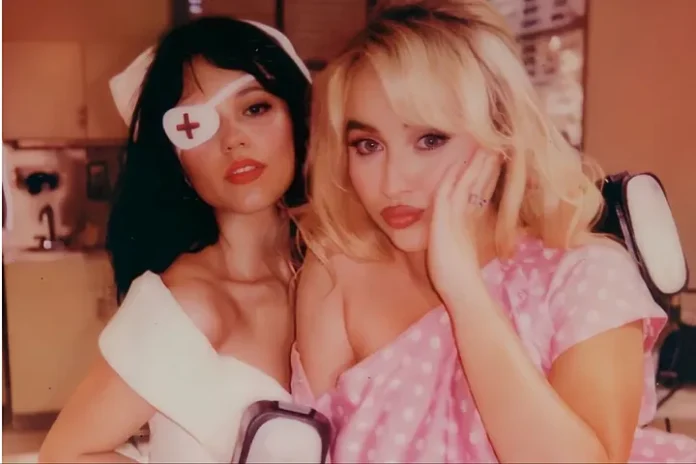 Sabrina Carpenter and Jenna Ortega go gory in new and controversial video